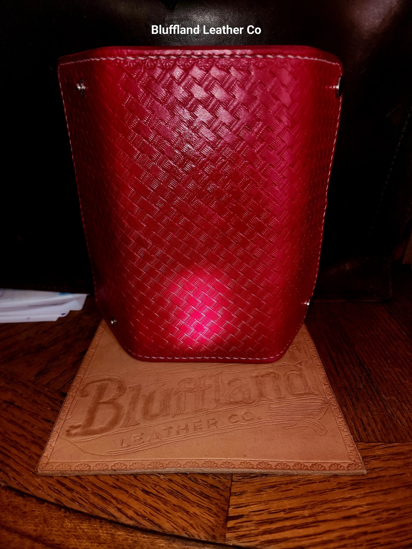 Handcrafted Full-Grain Leather Long Wallet - Rose