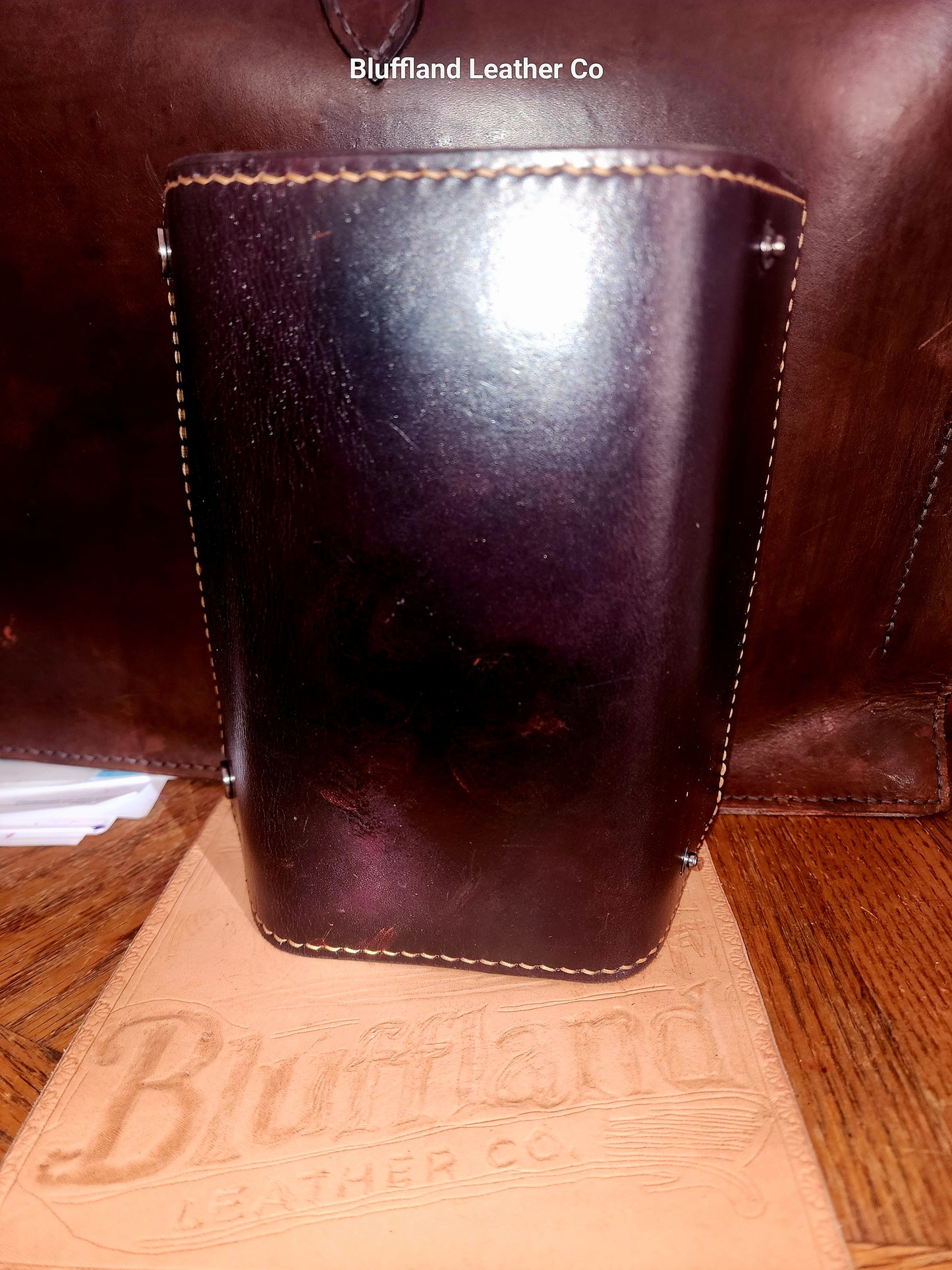 Handcrafted Full-Grain Leather Long Wallet - Coffee